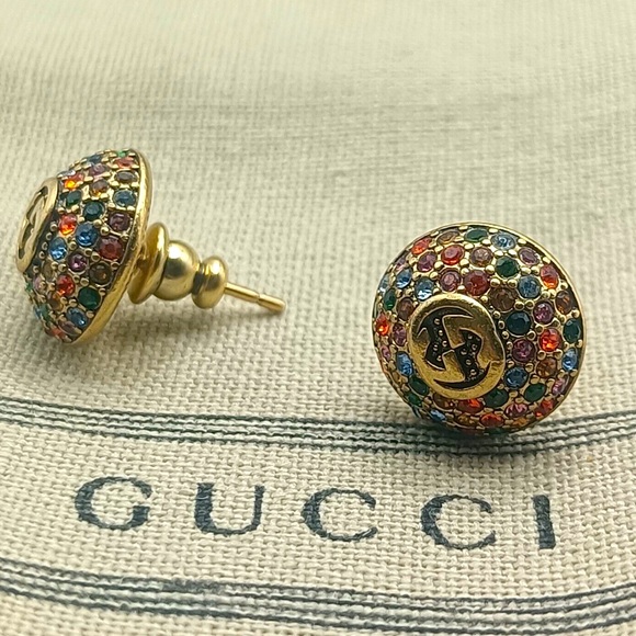 Gucci Multi Colored Crystal Studs - Picture 1 of 7